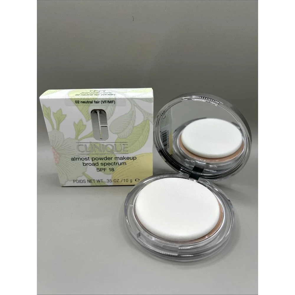 Clinique Almost Powder Makeup Broad Spectrum SPF 18 02 Neutral Fair(VF/MF) .35oz